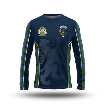 Stirling Tartan Long Sleeve T-Shirt with Family Crest and Lion Rampant Vibes Sport Style Unisex - Tartan Vibes Clothing