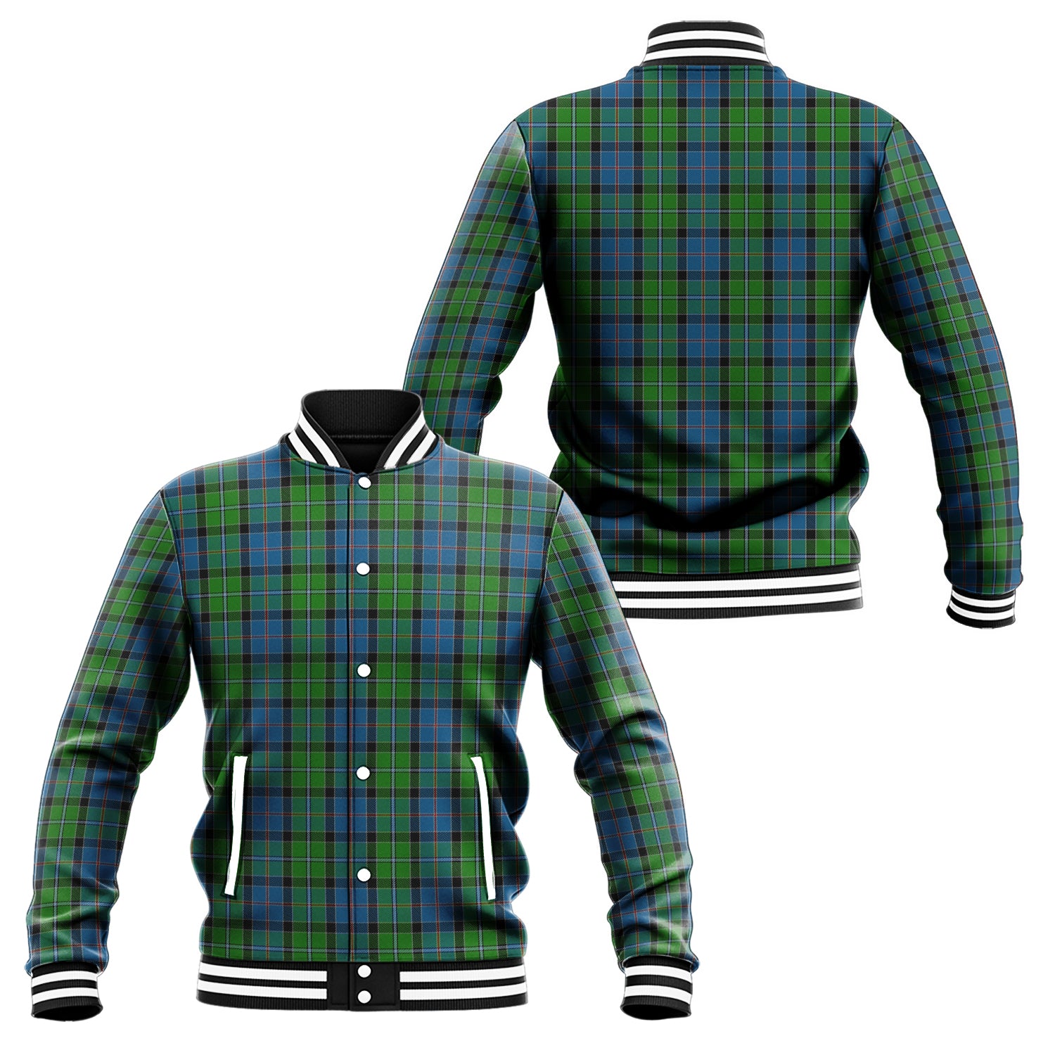 Stirling Tartan Baseball Jacket Unisex - Tartan Vibes Clothing