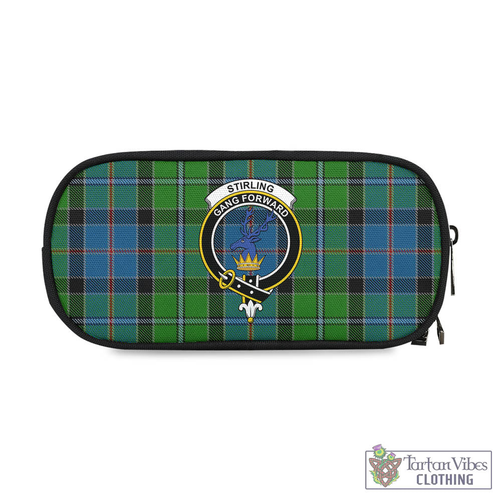 Tartan Vibes Clothing Stirling Tartan Pen and Pencil Case with Family Crest