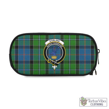 Stirling Tartan Pen and Pencil Case with Family Crest