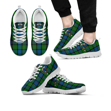 Stirling Tartan Sneakers with Family Crest