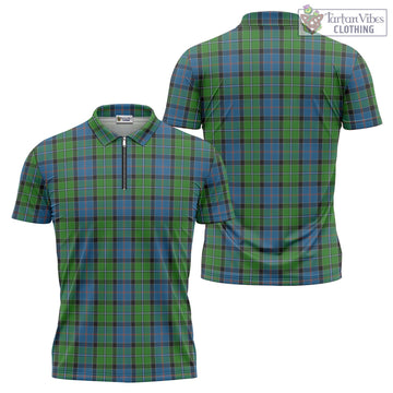 Tartan Vibes Clothing Stirling Tartan Zipper Polo Shirt