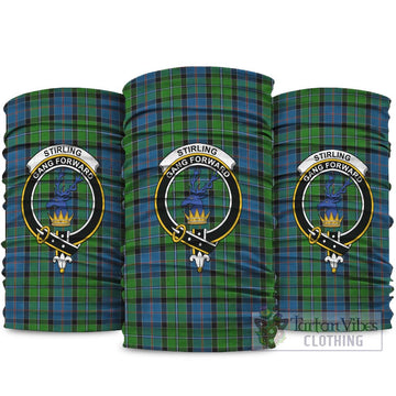 Stirling Tartan Neck Gaiters, Tartan Bandanas, Tartan Head Band with Family Crest