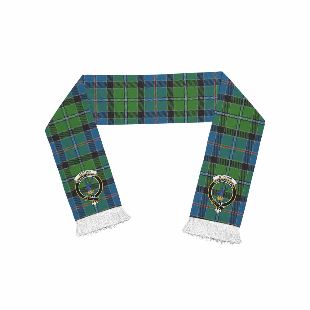 Tartan Vibes Clothing Stirling Tartan Ruffneck Scarf with Family Crest