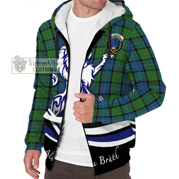 Stirling Tartan Sherpa Hoodie with Alba Gu Brath Regal Lion Emblem Unisex S - Tartanvibesclothing Shop
