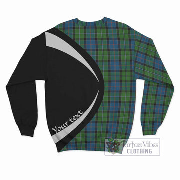 Stirling Tartan Sweatshirt with Family Crest Circle Style - Tartan Vibes Clothing
