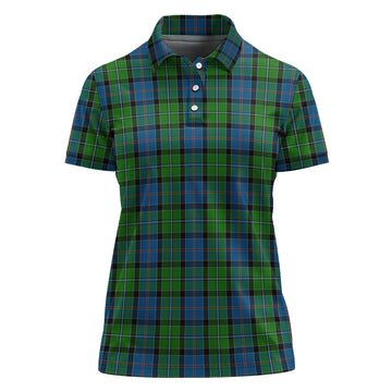 Stirling Tartan Polo Shirt For Women