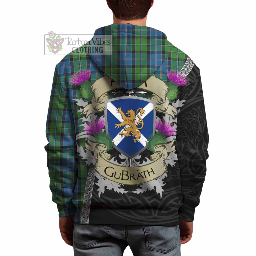 Tartan Vibes Clothing Stirling Tartan Family Crest Hoodie Lion Rampant Royal Thistle Shield Celtic Inspired