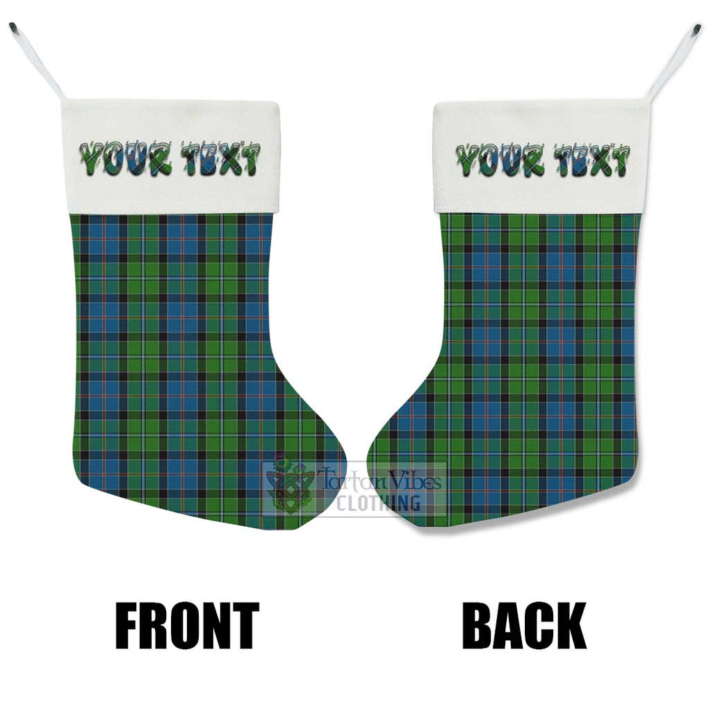 Tartan Vibes Clothing Stirling Tartan Christmas Stocking with Personalized Text
