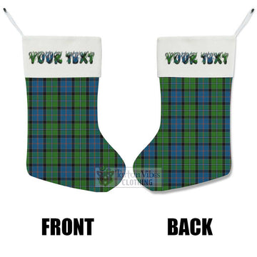 Tartan Vibes Clothing Stirling Tartan Christmas Stocking with Personalized Text