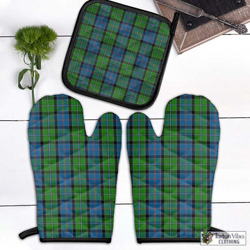 Stirling Tartan Combo Oven Mitt & Pot-Holder Combo 1 Oven Mitt & 1 Pot-Holder Black - Tartan Vibes Clothing