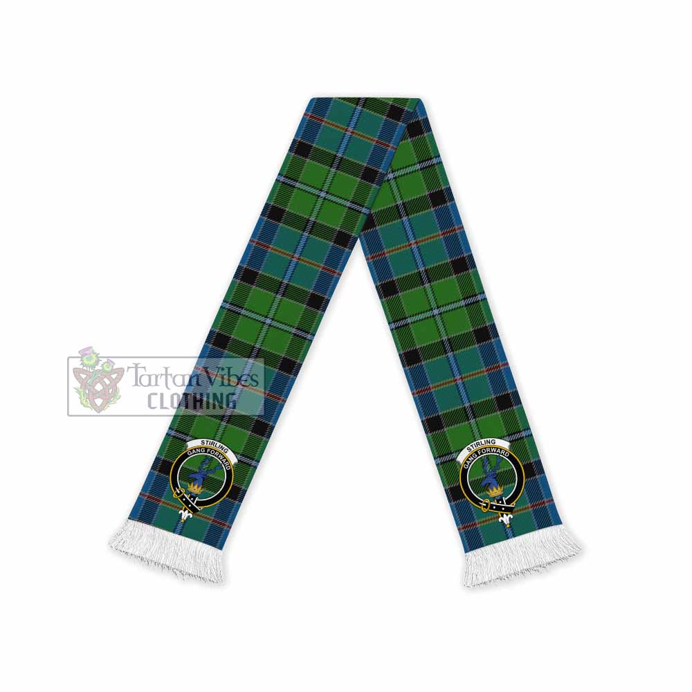Tartan Vibes Clothing Stirling Tartan Ruffneck Scarf with Family Crest