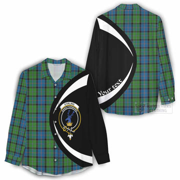 Tartan Vibes Clothing Stirling Tartan Women's Casual Shirt with Family Crest Circle Style