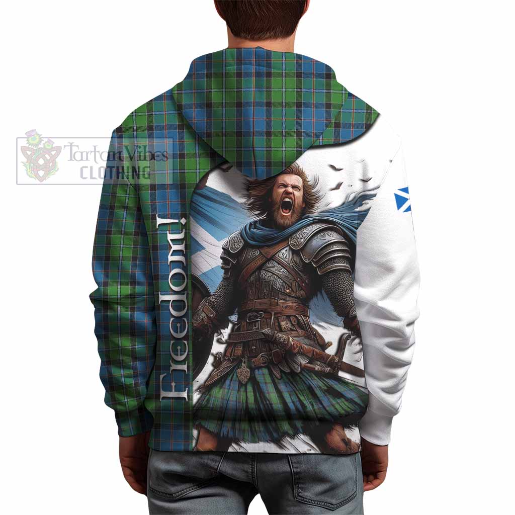 Tartan Vibes Clothing Stirling Crest Tartan Hoodie Inspired by the Freedom of Scottish Warrior