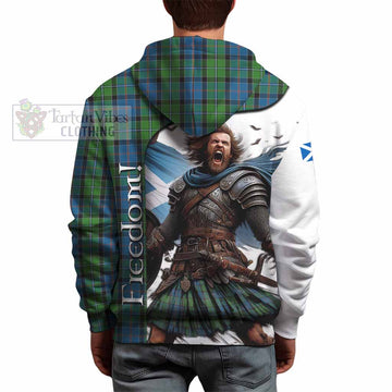 Tartan Vibes Clothing Stirling Crest Tartan Hoodie Inspired by the Freedom of Scottish Warrior