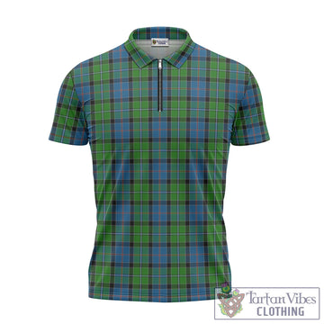 Tartan Vibes Clothing Stirling Tartan Zipper Polo Shirt
