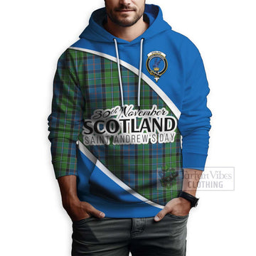 Tartan Vibes Clothing Stirling Family Crest Tartan Hoodie Celebrate Saint Andrew's Day in Style