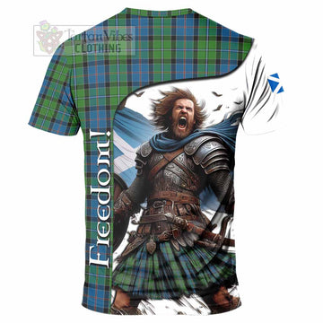 Stirling Crest Tartan T-Shirt Inspired by the Freedom of Scottish Warrior