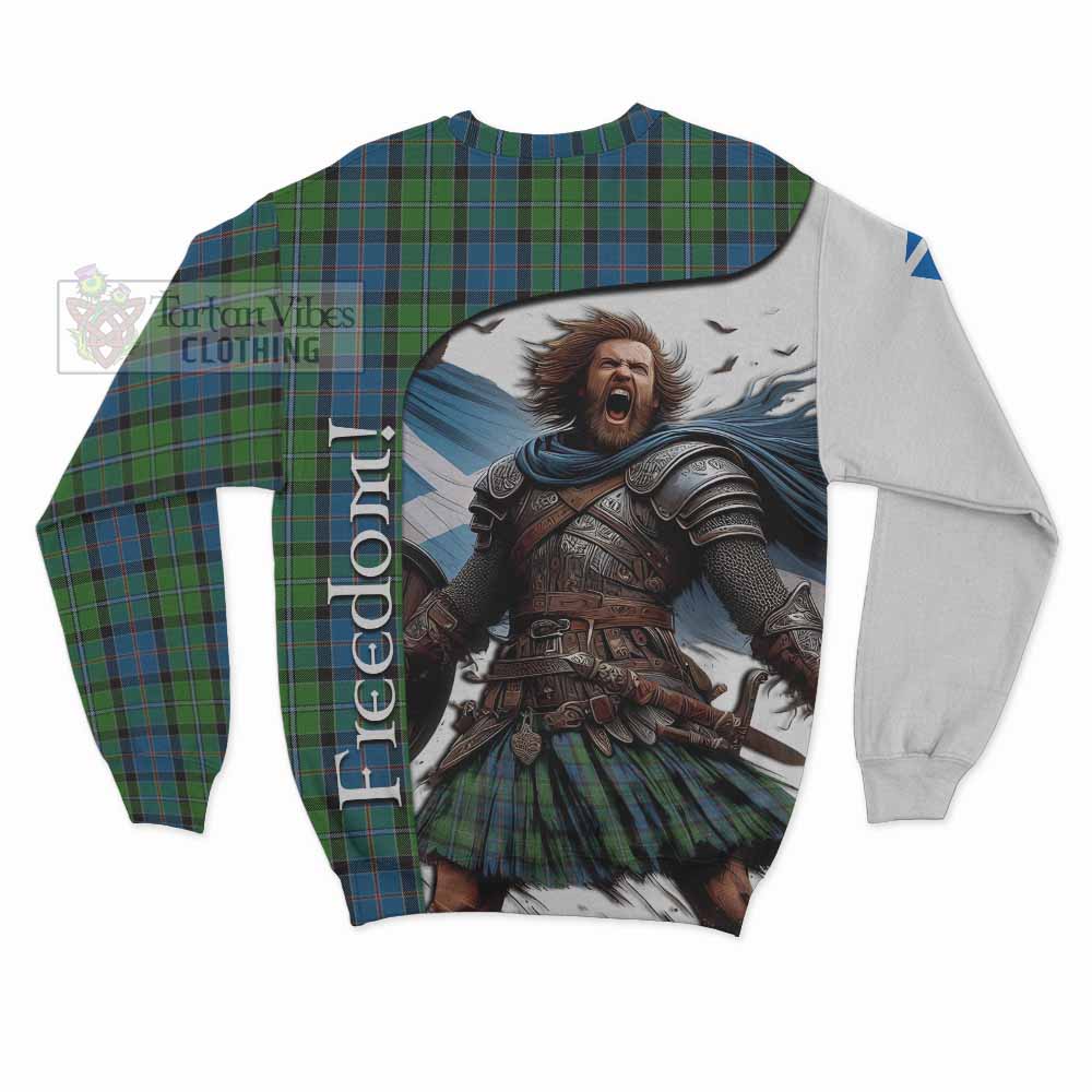 Tartan Vibes Clothing Stirling Crest Tartan Sweatshirt Inspired by the Freedom of Scottish Warrior