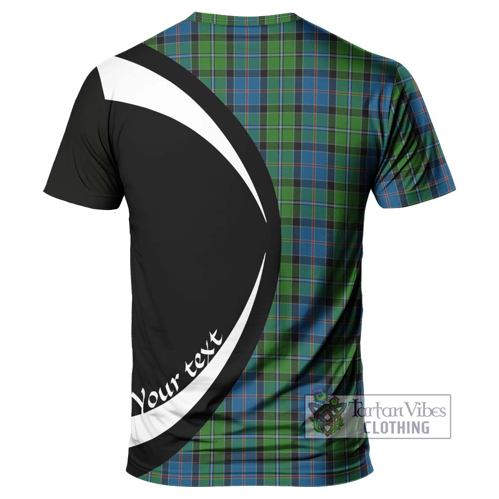 Tartan Vibes Clothing Stirling Tartan T-Shirt with Family Crest Circle Style