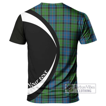 Tartan Vibes Clothing Stirling Tartan T-Shirt with Family Crest Circle Style