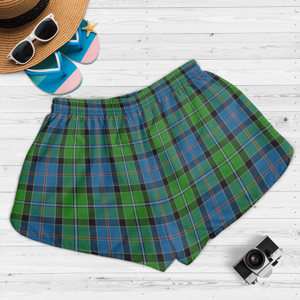 stirling-tartan-womens-shorts-with-family-crest