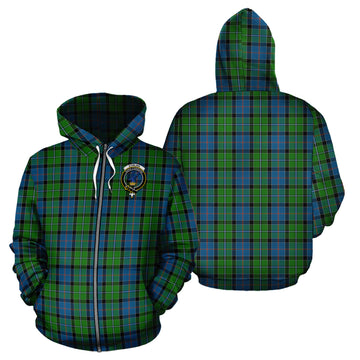 Stirling Tartan Hoodie with Family Crest