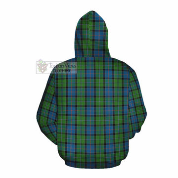 Tartan Vibes Clothing Stirling Tartan Cotton Hoodie with Family Crest DNA In Me Style