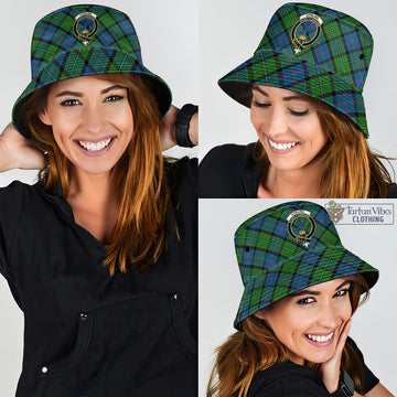 Stirling Tartan Bucket Hat with Family Crest