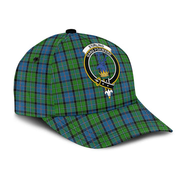 Stirling Tartan Classic Cap with Family Crest