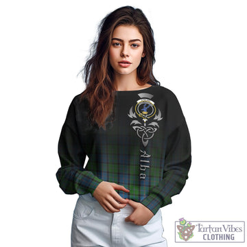 Tartan Vibes Clothing Stirling Tartan Sweatshirt Featuring Alba Gu Brath Family Crest Celtic Inspired
