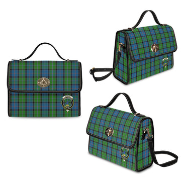 Stirling Tartan Waterproof Canvas Bag with Family Crest