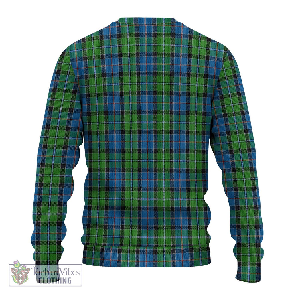 Stirling Tartan Knitted Sweater with Family Crest DNA In Me Style - Tartanvibesclothing Shop