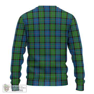 Stirling Tartan Knitted Sweater with Family Crest DNA In Me Style - Tartanvibesclothing Shop
