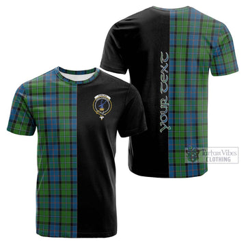 Tartan Vibes Clothing Stirling Tartan Cotton T-shirt with Family Crest and Half Of Me Style