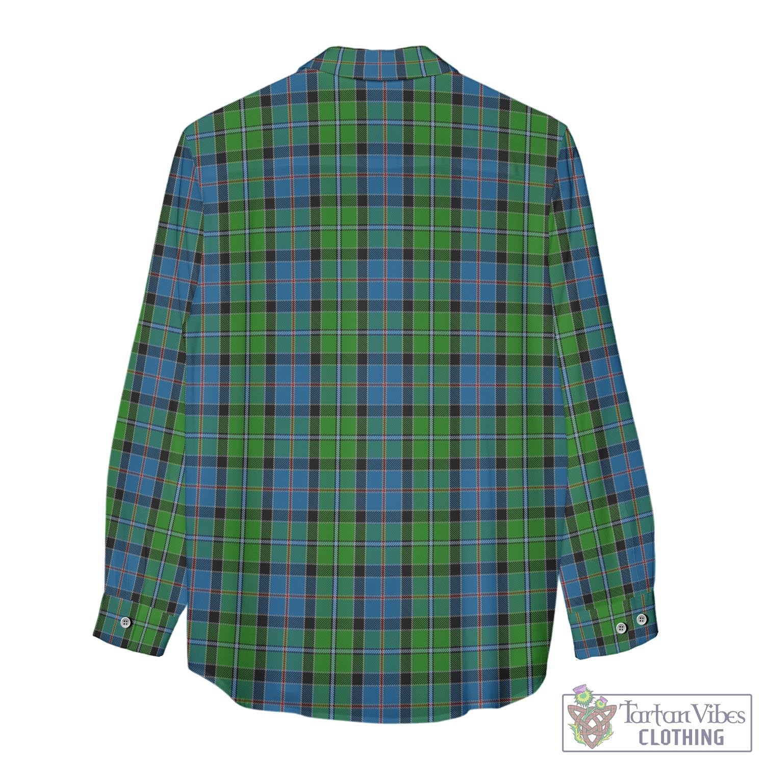 Tartan Vibes Clothing Stirling Tartan Womens Casual Shirt with Family Crest