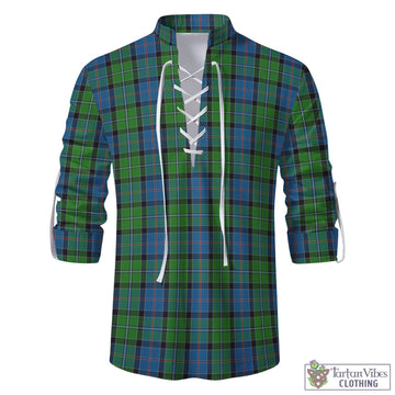 Stirling Tartan Men's Scottish Traditional Jacobite Ghillie Kilt Shirt