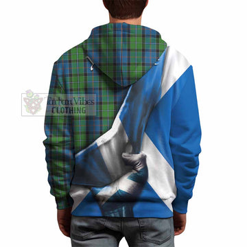 Tartan Vibes Clothing Stirling Tartan Hoodie with Family Crest Scotland Patriotic Style
