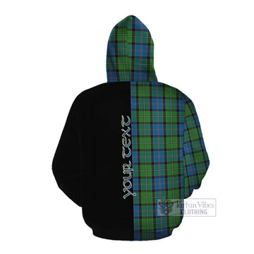 Tartan Vibes Clothing Stirling Tartan Cotton Hoodie with Family Crest and Half Of Me Style