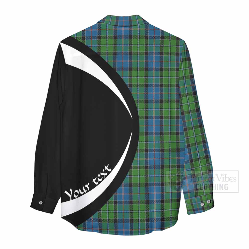 Tartan Vibes Clothing Stirling Tartan Women's Casual Shirt with Family Crest Circle Style