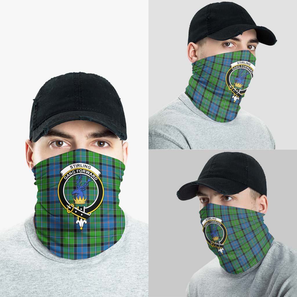 Stirling Tartan Neck Gaiters, Tartan Bandanas, Tartan Head Band with Family Crest