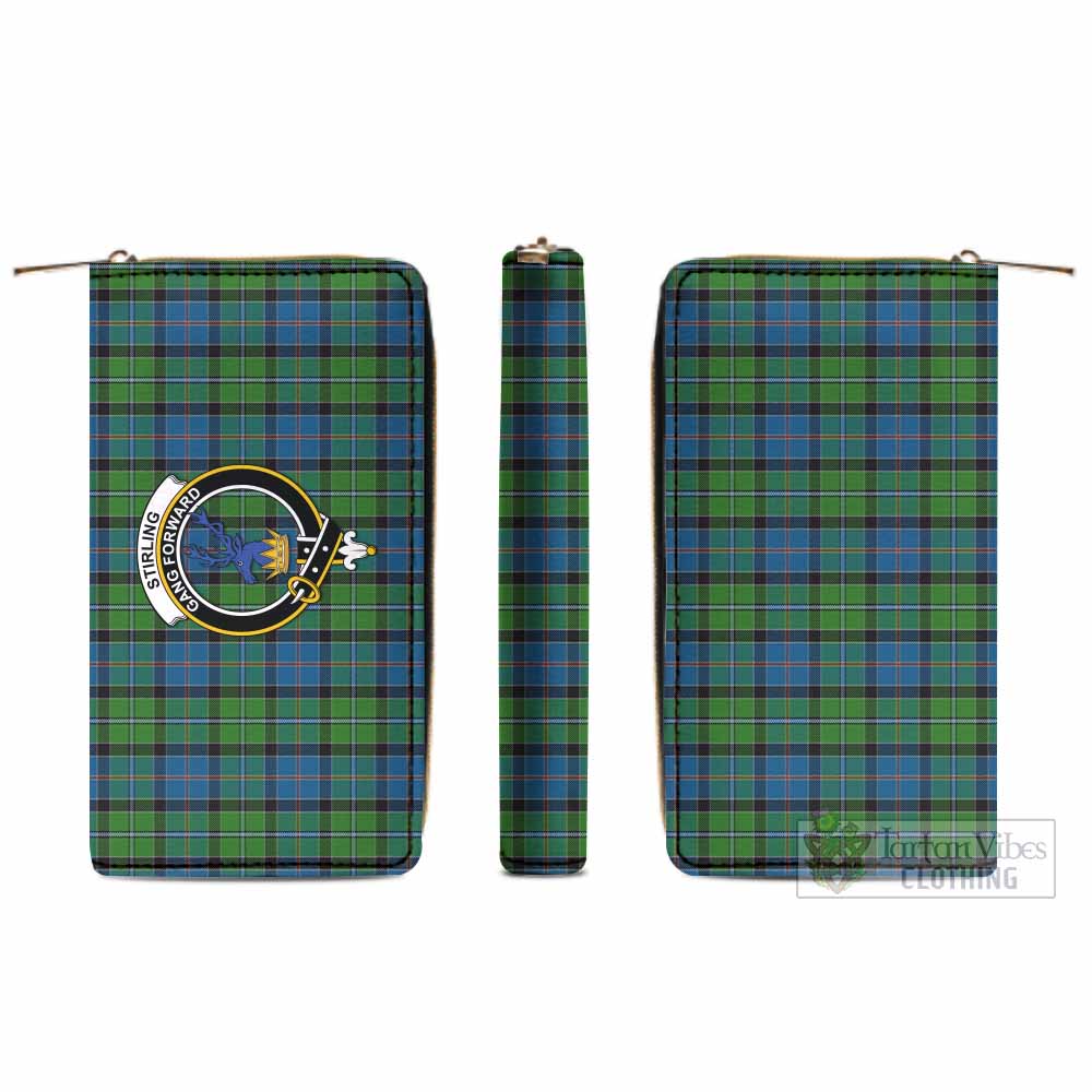Tartan Vibes Clothing Stirling Tartan Women's Leather Wallet with Family Crest