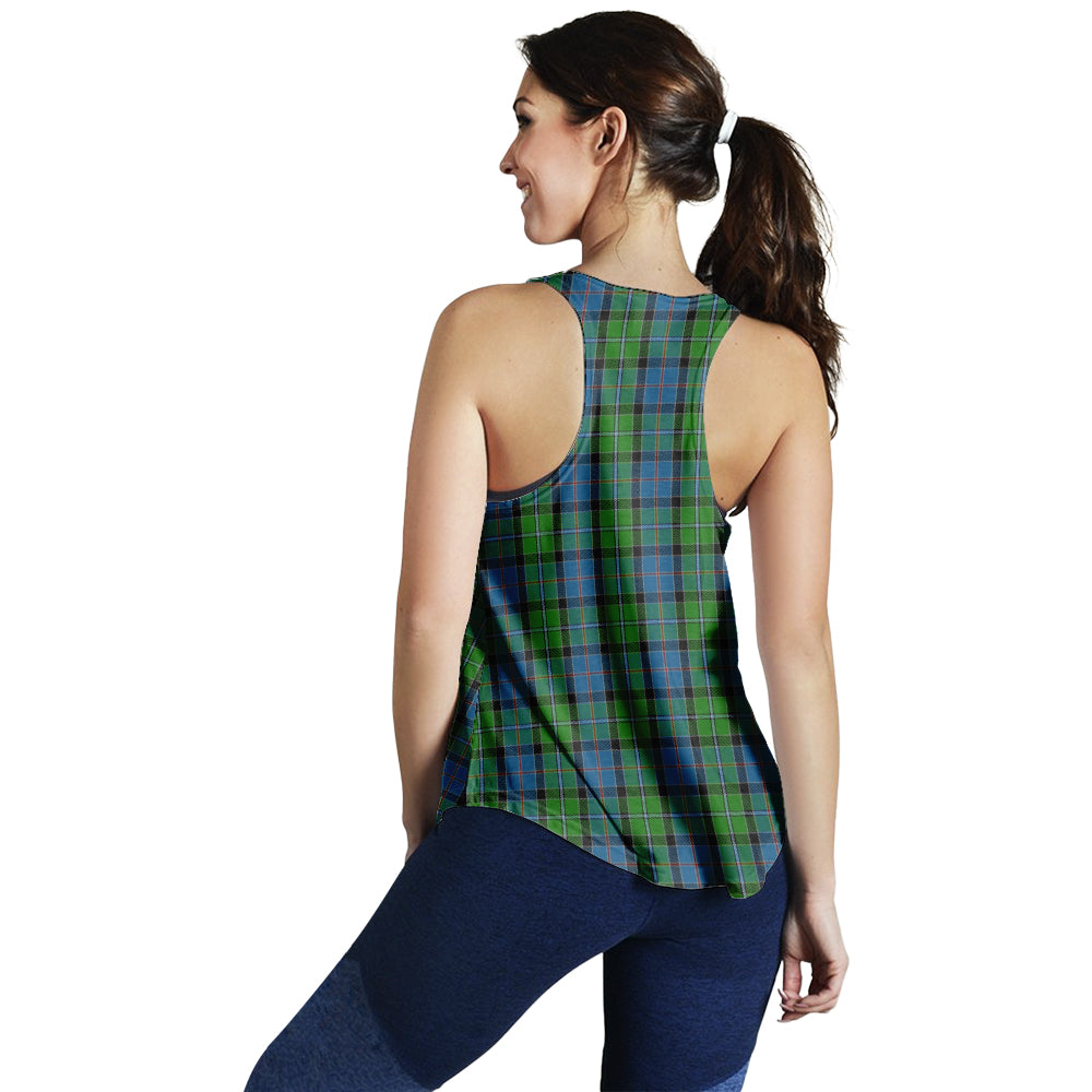 stirling-tartan-women-racerback-tanks-with-family-crest