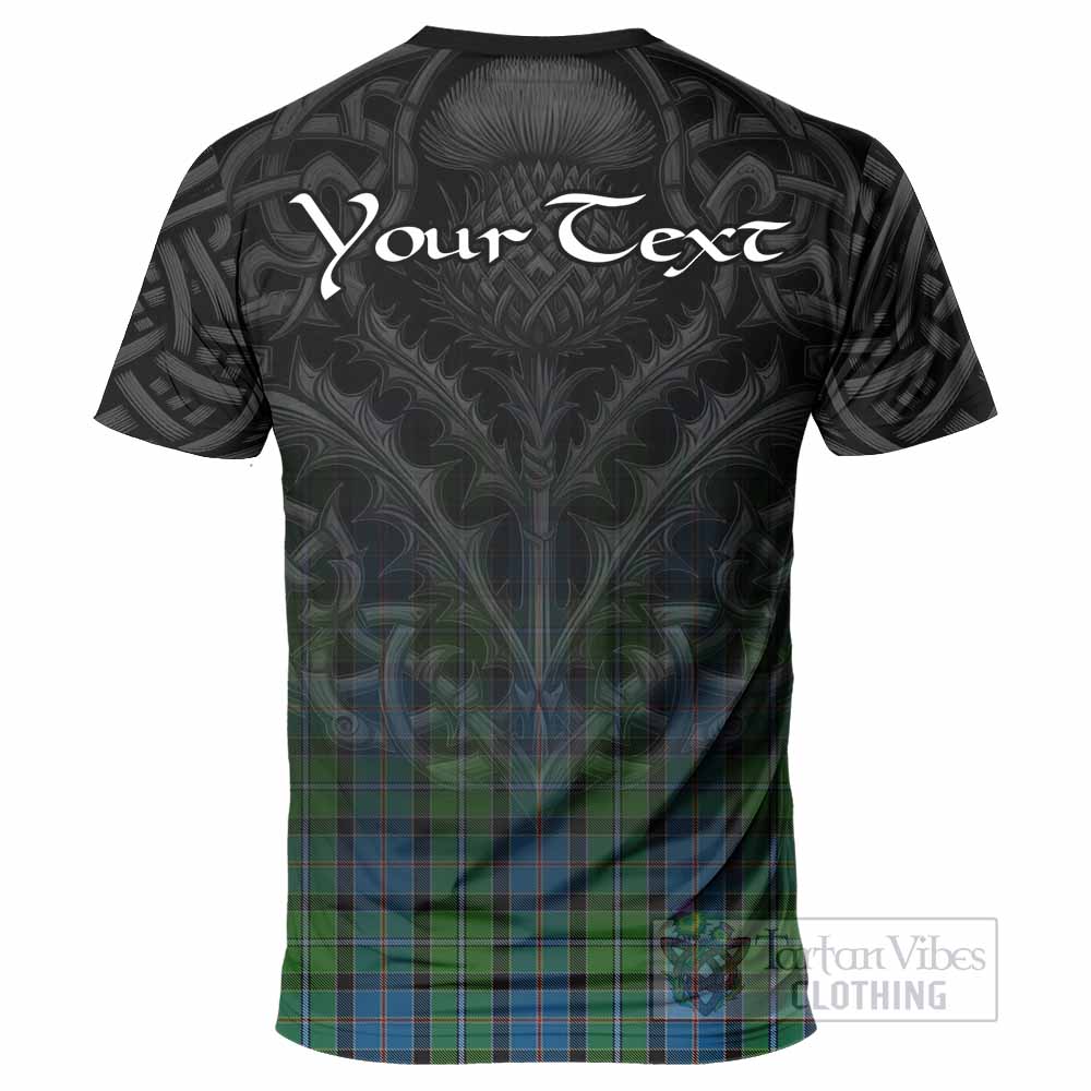 Tartan Vibes Clothing Stirling Tartan T-Shirt with Family Crest Celtic Thistle Vibes