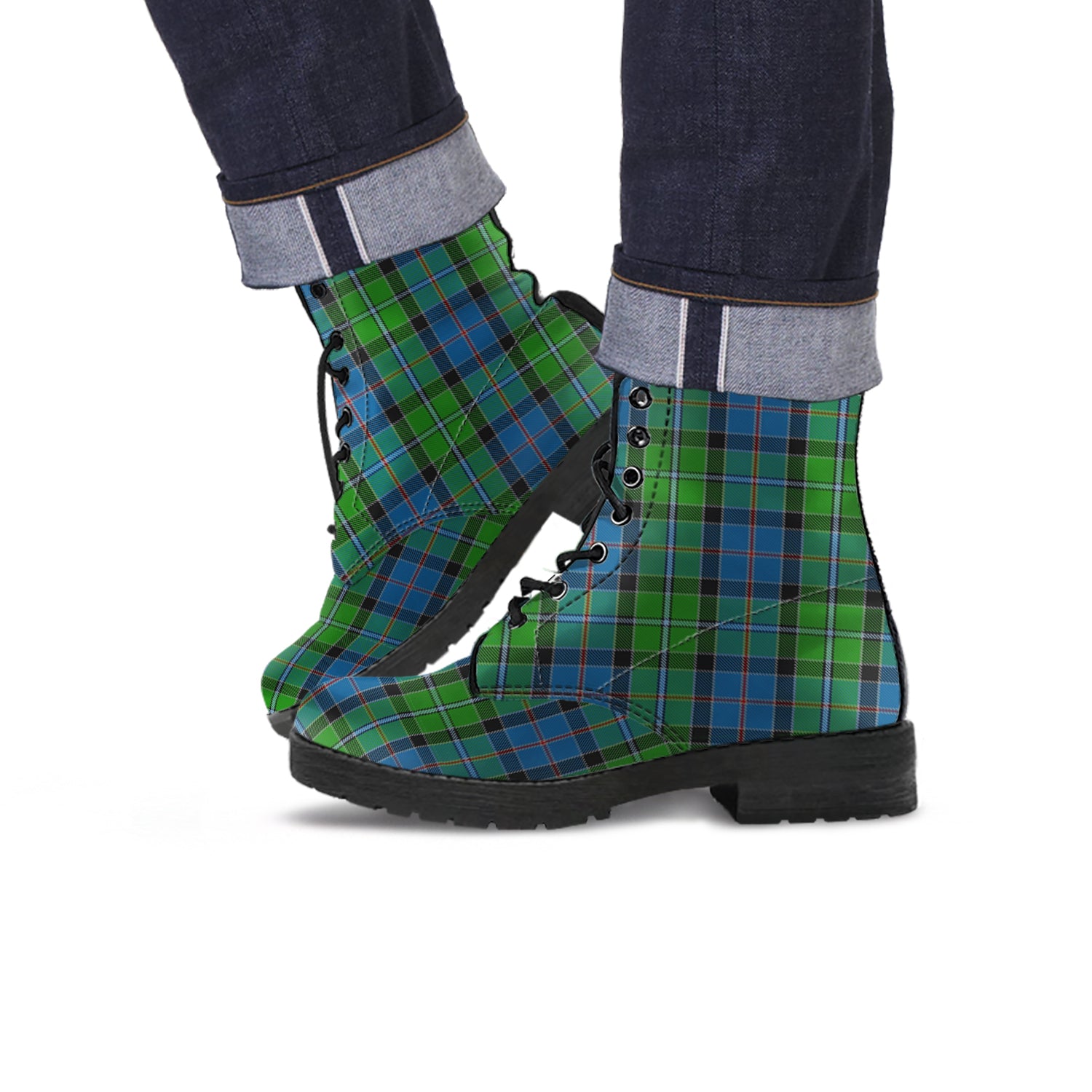 stirling-tartan-leather-boots