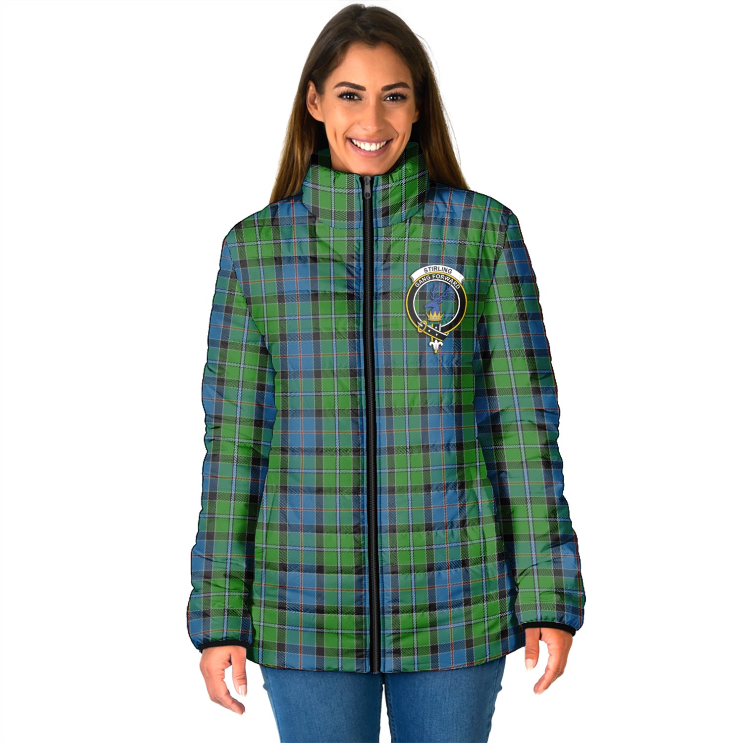 stirling-tartan-padded-jacket-with-family-crest
