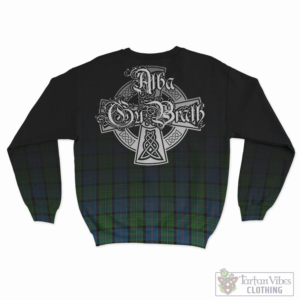 Tartan Vibes Clothing Stirling Tartan Sweatshirt Featuring Alba Gu Brath Family Crest Celtic Inspired