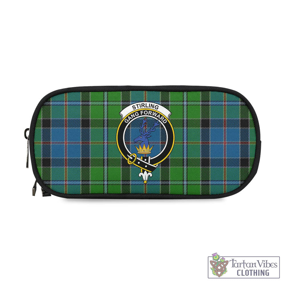 Tartan Vibes Clothing Stirling Tartan Pen and Pencil Case with Family Crest
