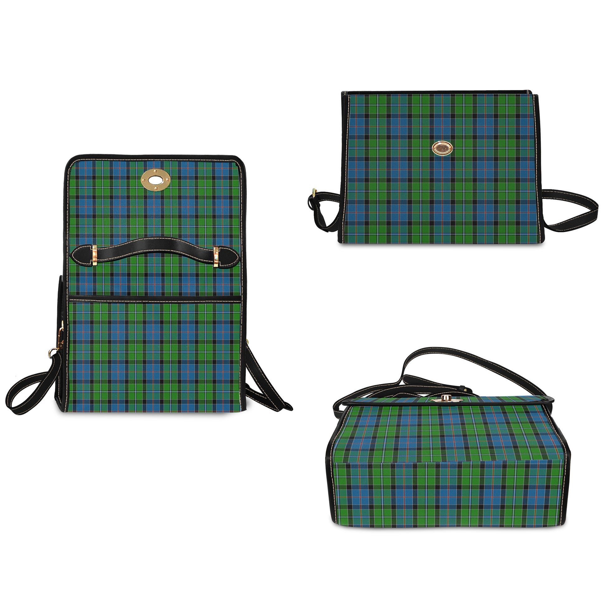 stirling-tartan-leather-strap-waterproof-canvas-bag