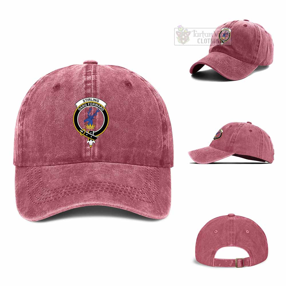 Tartan Vibes Clothing Stirling Clan Crest Denim Classic Cap